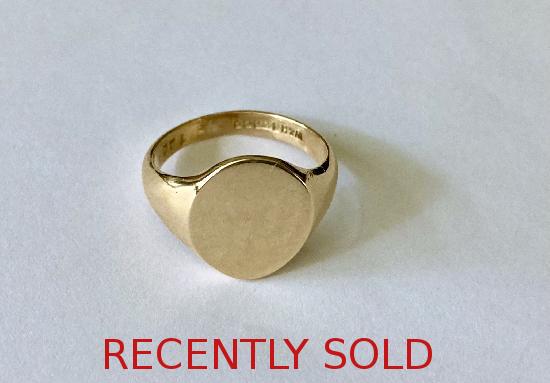 GENTS GOLD SIGNET RING