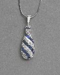 Art Deco Diamond And Sapphire Pendant