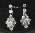 Vintage Diamond Drop Earrings Vintage Diamond Drop Earrings