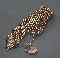 Edwardian Large And Heavy Gate Bracelet