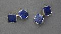  Edwardian French Lapis Lazuli And Diamond Cuff Links