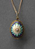 Enamel Egg Shape Pendant