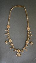 Edwardian Seed Pearl And Gold Necklace In Original Fitted Box