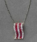 Ruby And Diamond Pendant