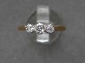 1930s Diamond Three Stone Engagement Ring