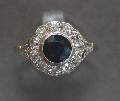 Sapphire And Diamond Engagement Ring