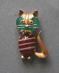 Charming Cat Brooch