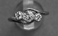 Engagement Ring 2 - Diamond Three Stone Engagement Twist Ring Engagement Ring 2 - Diamond Three Stone Engagement Twist Ring