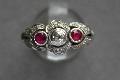 1940s Ruby And Diamond Engagement Ring