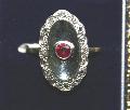 Vintage  Ruby And Diamond Ring