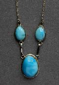 Silver And Turquoise Necklace