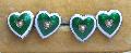 Enamel Heart Shape Cufflinks