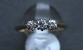 Three Stone Diamond Engagement Ring