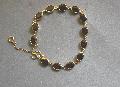 Vintage Garnet And Gold Bracelet