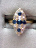 Sapphire And Diamond Ring