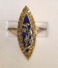 Early Victorian Enamel And Diamond Ring