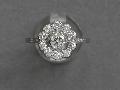 Diamond Daisy Cluster Engagement Ring.