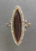 Edwardian Garnet And Diamond Ring