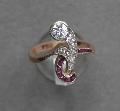 Art Deco Diamond And Ruby Ring.