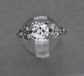 Art Deco Solitaire Engagement Ring.