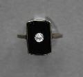 Art Deco Onyx Ring