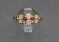 Victorian Opal And Ruby Ring