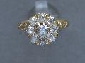 Victorian Diamond Cluster Engagement Ring