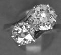 Wonderful Large Diamond Twist Engagement Ring