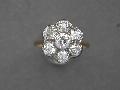 Edwardian Diamond Daisy Ring