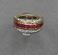 Ruby,sapphire And Diamond Flip Ring
