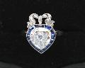 Sapphire And Diamond Five Stone Ring