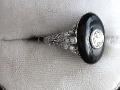 Onyx And Diamond Ring