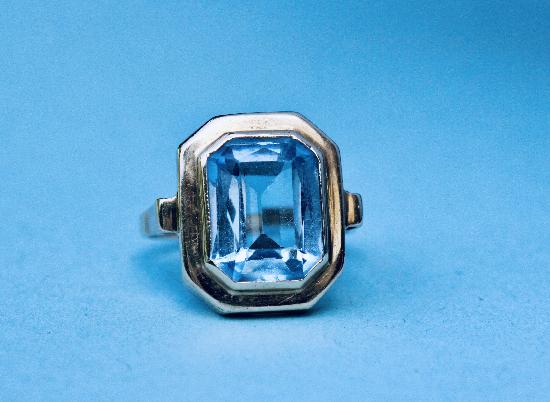 CONTINENTAL AQUAMARINE STYLISH RING