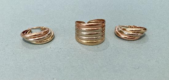 HOOP EARRINGS AND RING