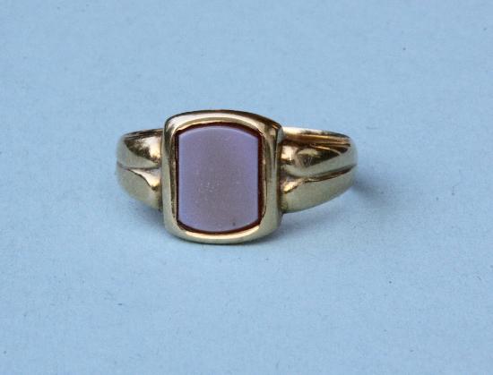 SARDONYX VINTAGE SIGNET RING