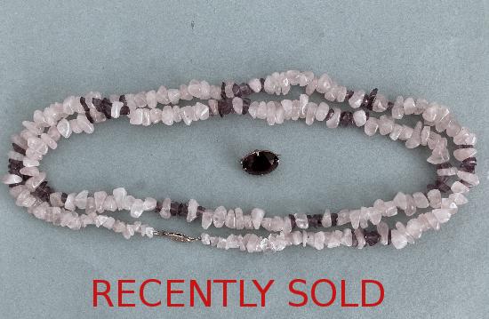 AMETHYST AND ROSE  BEADS