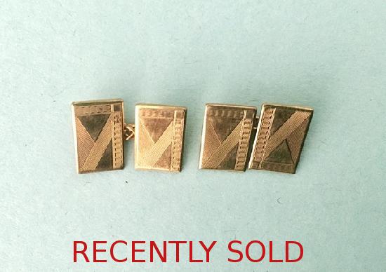 ART DECO  DESIGN CUFF-LINKS