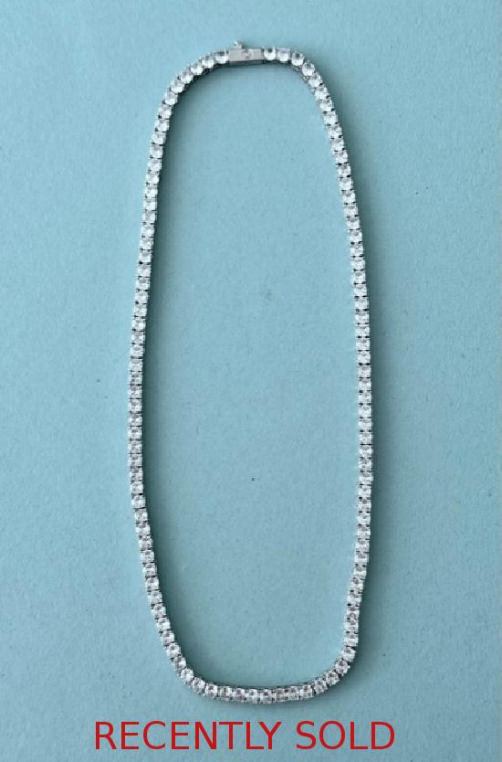 CHARMING   STONE SET NECKLACE                                