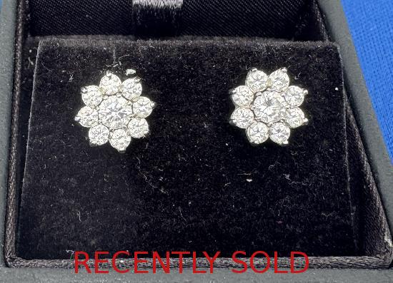 DELIGHTFUL DAISY CLUSTER EARRINGS
