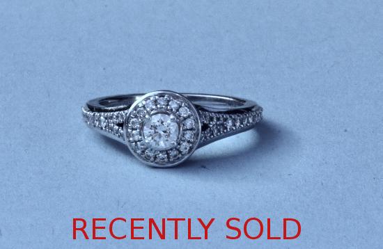 VERA WANG DIAMOND ENGAGEMENT RING