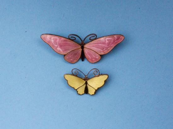 WONDERFUL ENAMEL BUTTERFLY BROOCHES