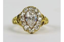 Antique Diamond Ring Circa 1837-1860