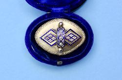 Antique Enamel Brooch