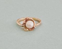Artisan Pearl And Gold Ring