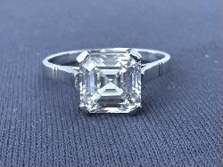 Asscher Cut Diamond Ring.