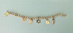 Charming Gold  Bracelet With Jewish Interest