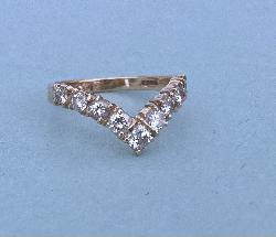 Diamond Wishbone Ring