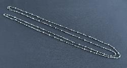 Edwardian Platinum And Pearl Long Guard Chain