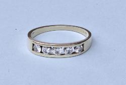 Five Stone Diamond Eternity Ring