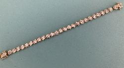 Large C Z Line Bracelet